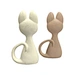 infant natural latex sitting cat teething toy